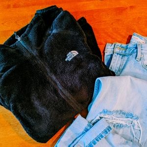 Black Osito Fleece North Face Jacket